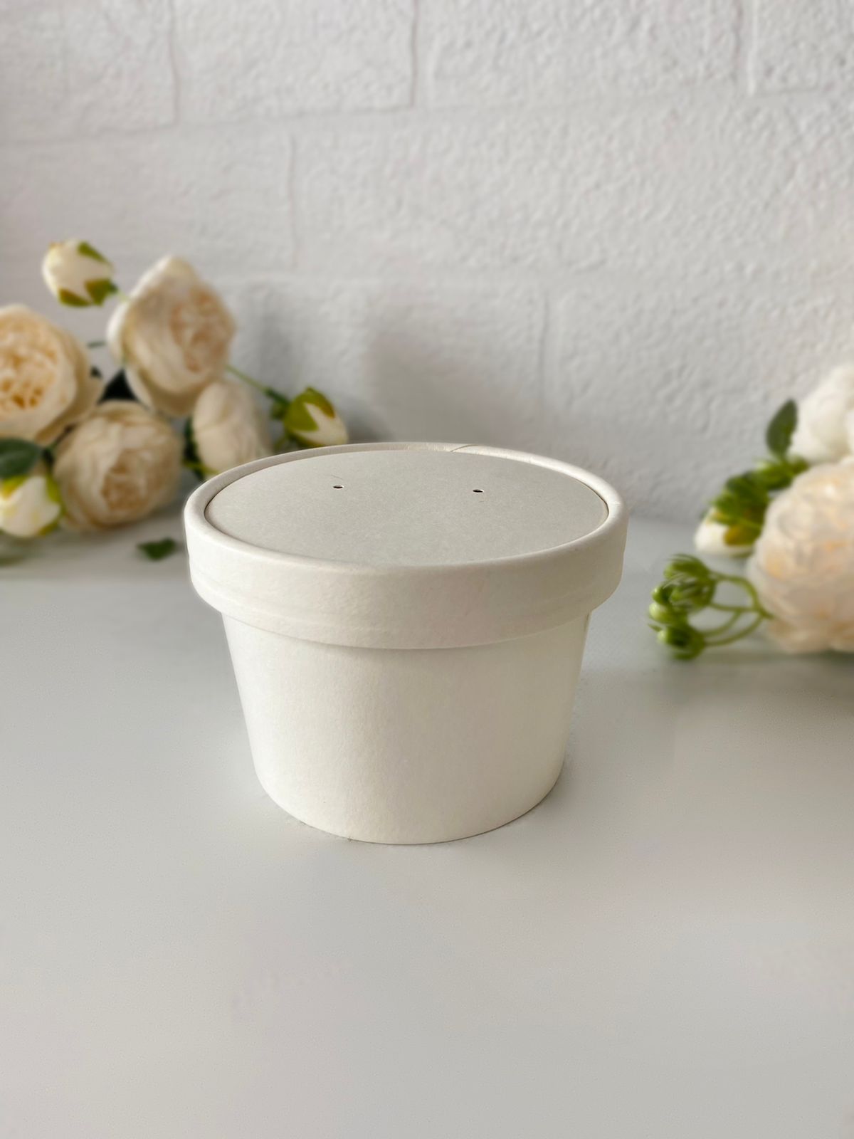 Контейнер под десерт/мороженое 240 мл, белый — изображение 3